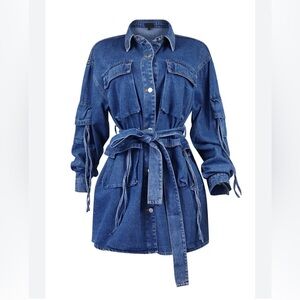 Meyer Women’s Oversized Cargo Denim Jacket